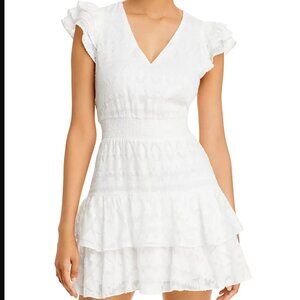 Alice + Olivia Markita Tiered Ruffle Mini Dress Size 4 NWOT